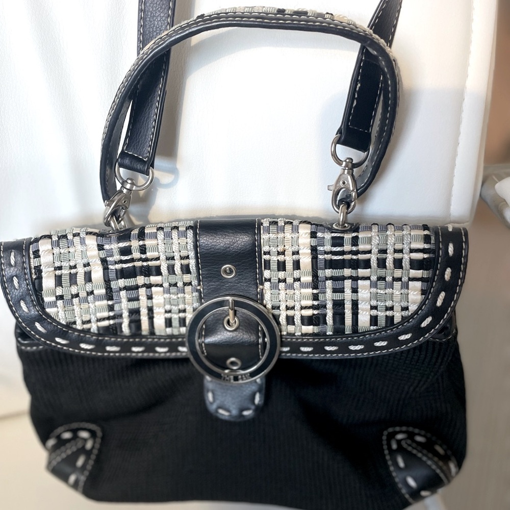 The Sak‎ Black Bag with Gray Toned Handle